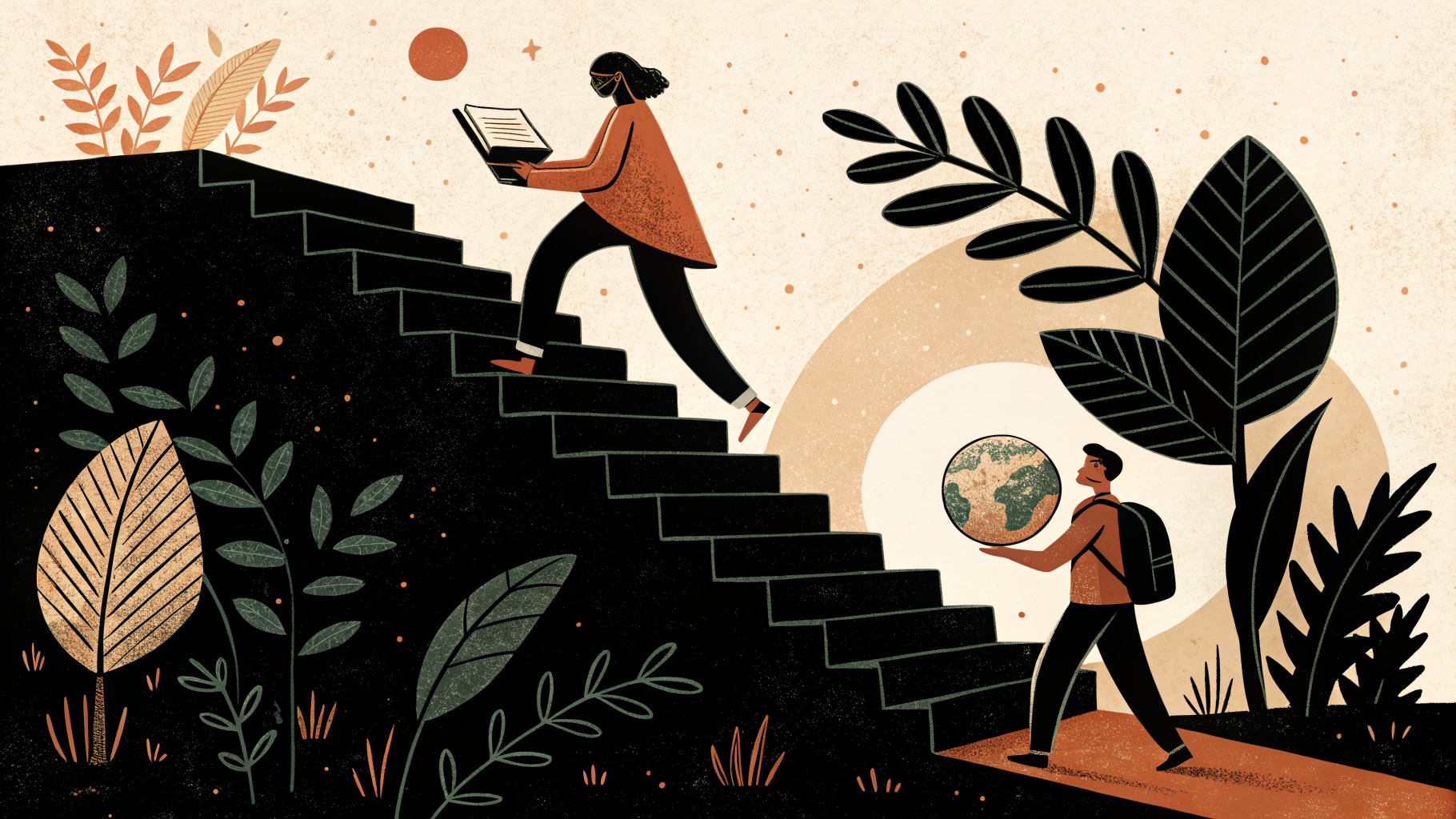 Diverse K-12 students engaged in self-directed work across flexible learning stations in a modern classroom