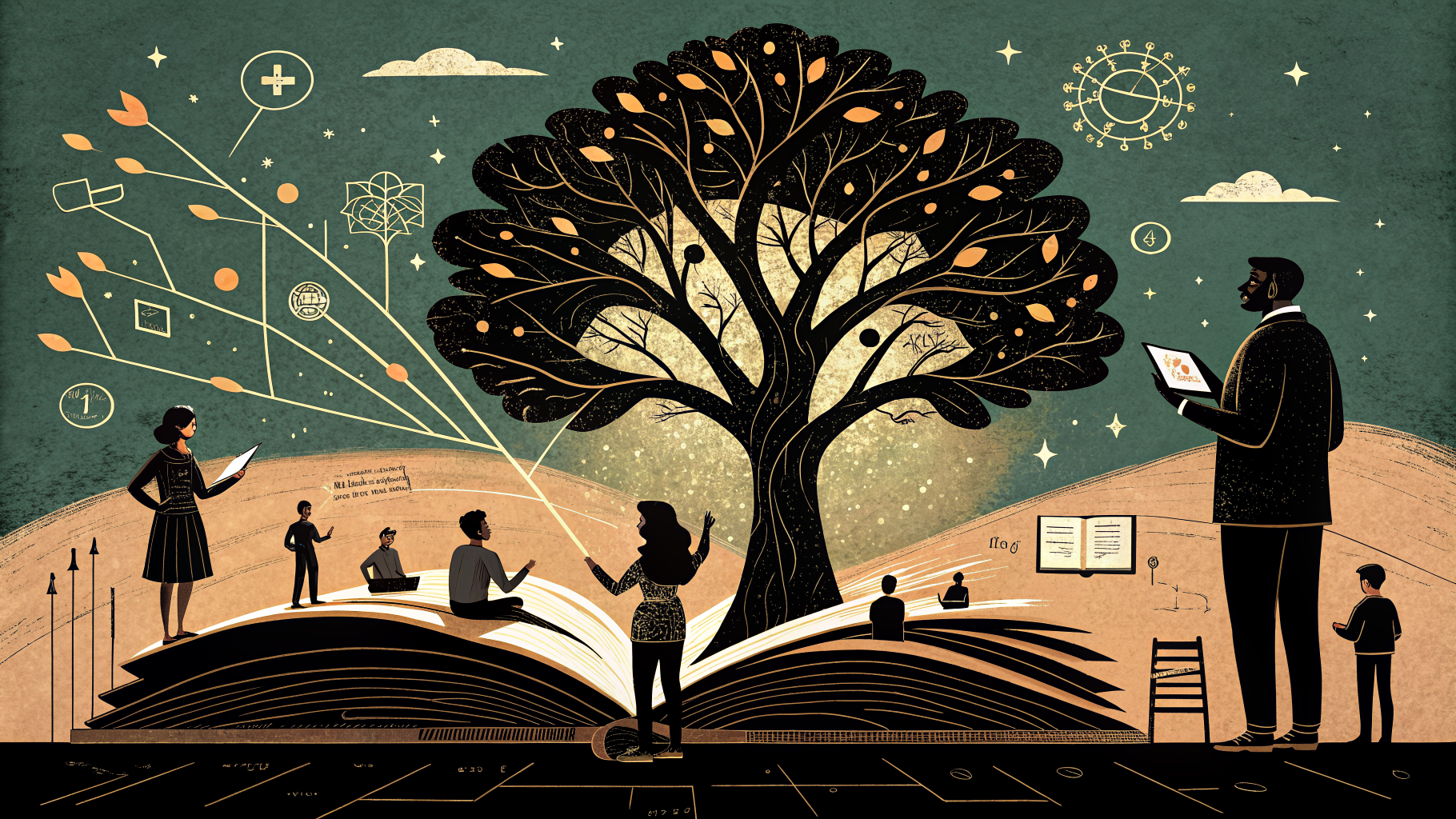 Enseignant utilisant une tablette avec des interfaces d'intelligence artificielle dans une salle de classe française