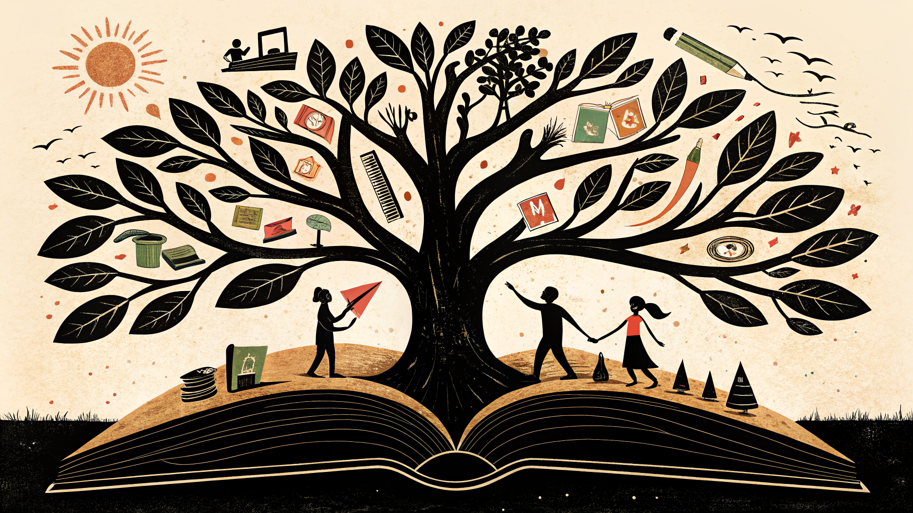 A CBSE teacher reviewing student assessment portfolios with a class in the background, representing the continuous and comprehensive evaluation framework