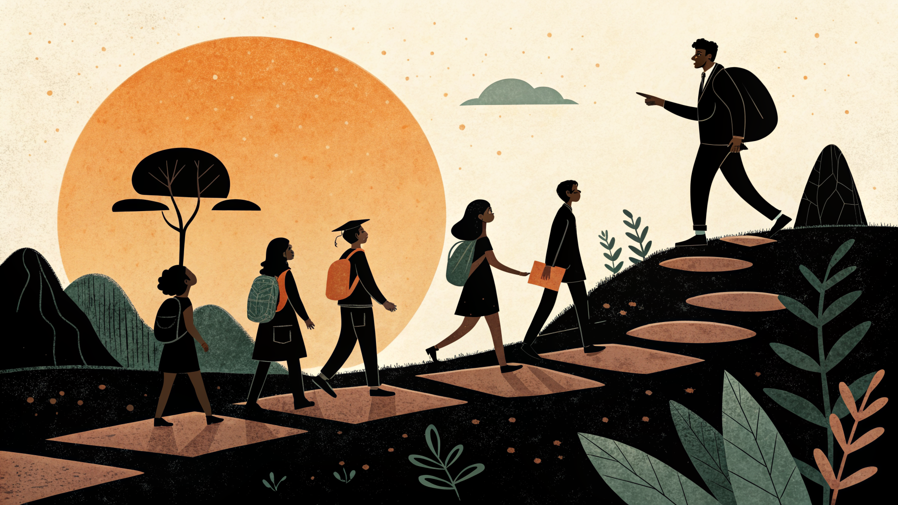 A Key Stage 2 teacher supporting small groups with differentiated tasks in a UK primary classroom