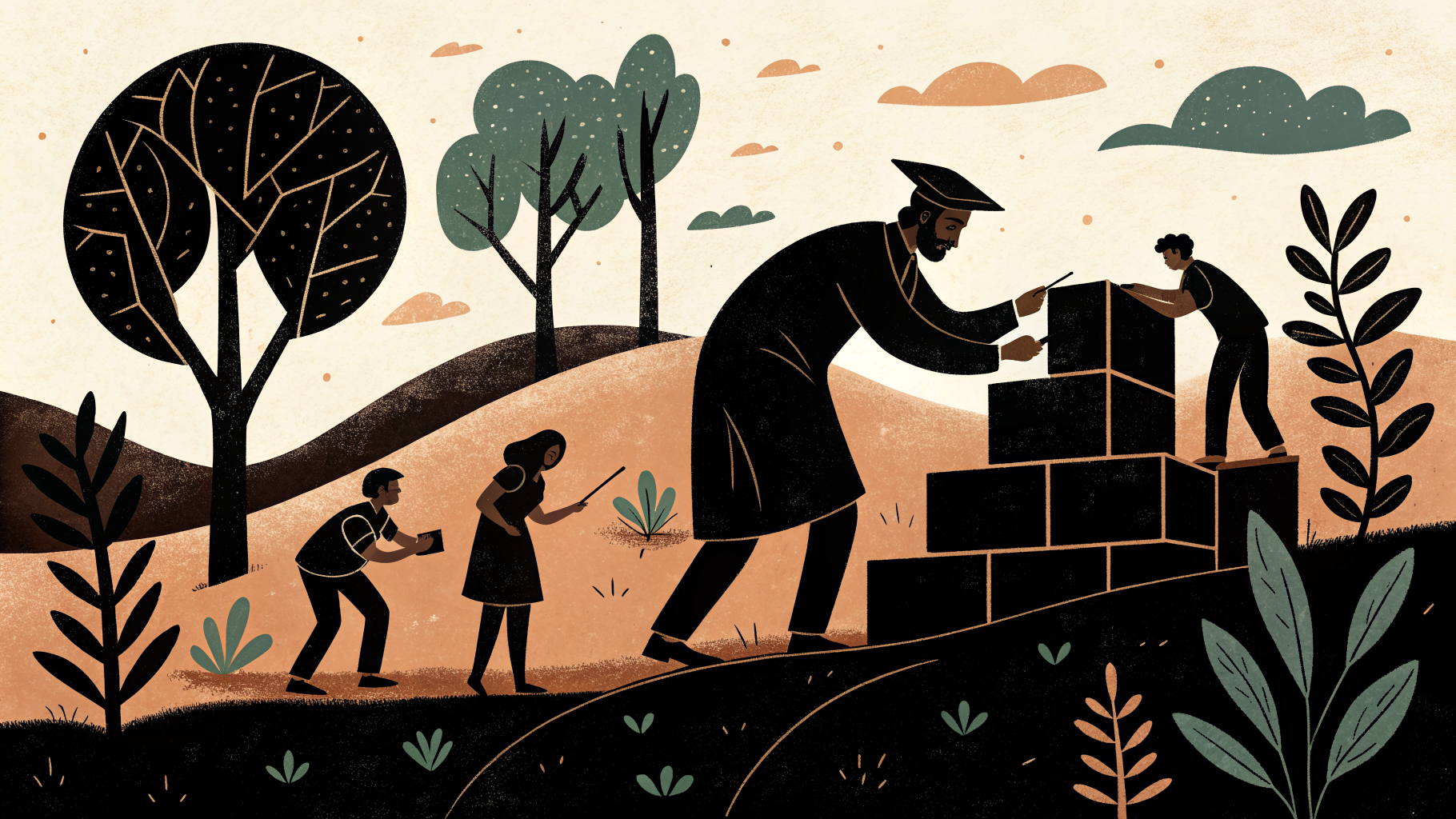 Docente de educación especial y estudiante trabajando juntos en materiales accesibles en un aula inclusiva bajo el marco de la Nueva Escuela Mexicana