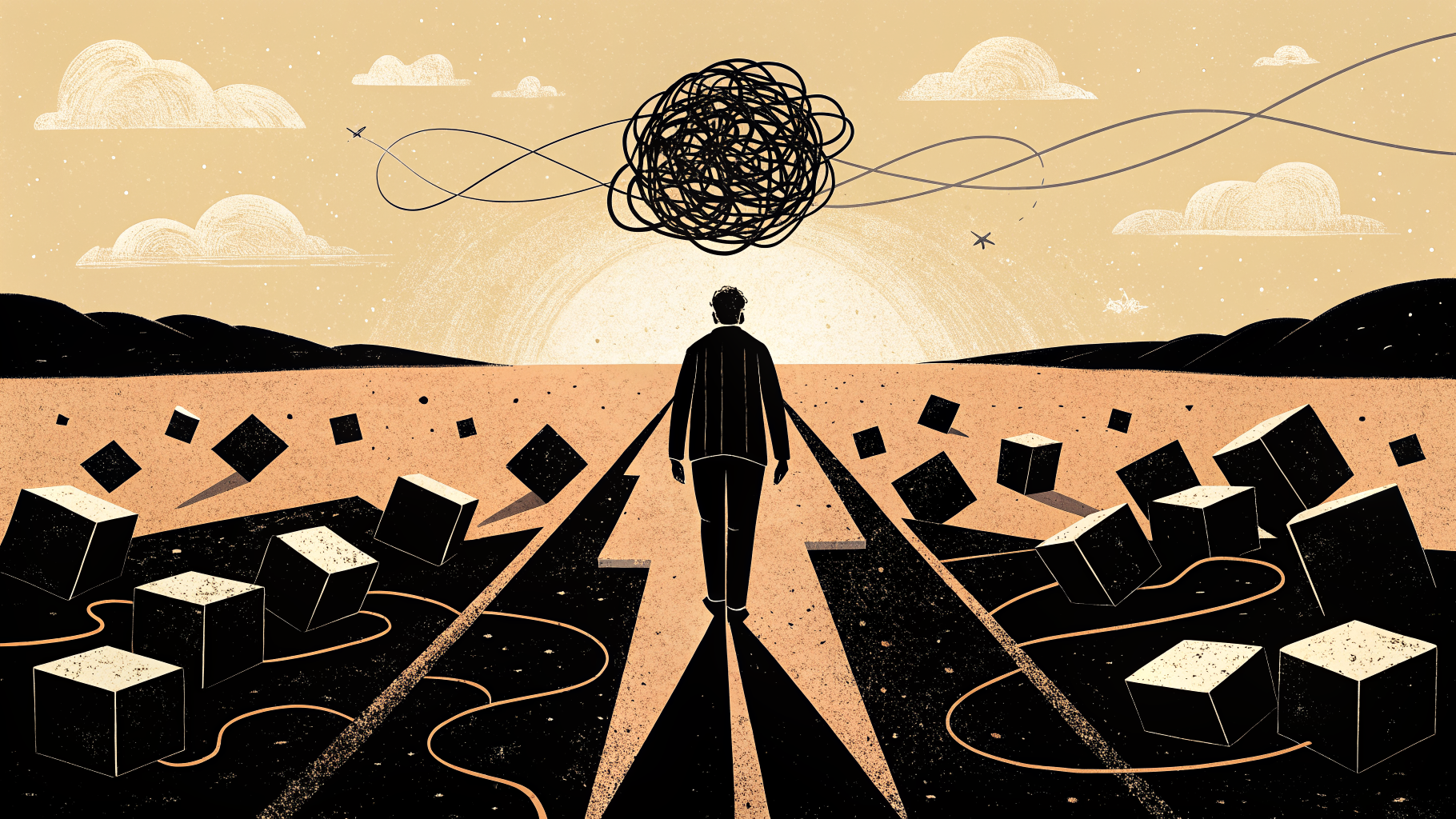 Lärare sitter vid ett bord och studerar ett läroplansdokument med anteckningar runt om